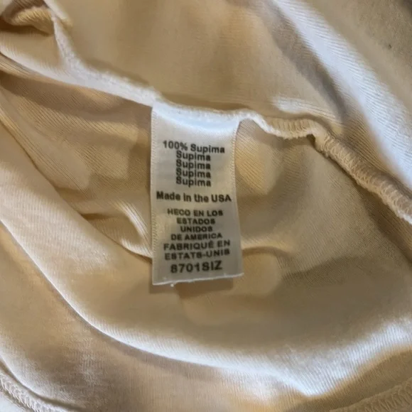 NWT - Michael Stars - long sleeve tee. Chalk color. Size small. - Picture 5 of 9